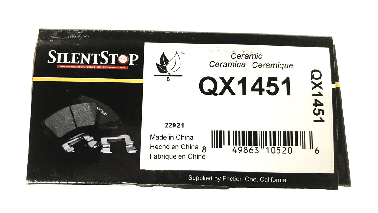 Silent Stop Semi-Metallic Brake Pad Kit QX1451 NOS