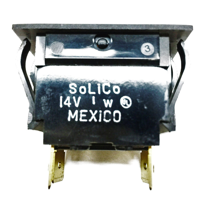 Solico Red/Amber Indicator Switch 14V NOS