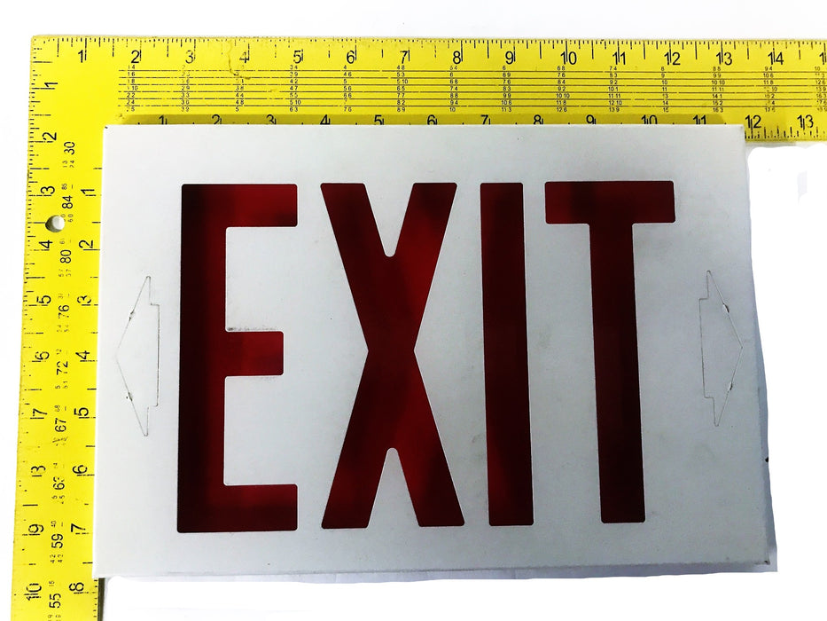 Lithonia Lighting Exit Sign Metal Face Plate W/Red and Green Screens XCK-FSW NOS