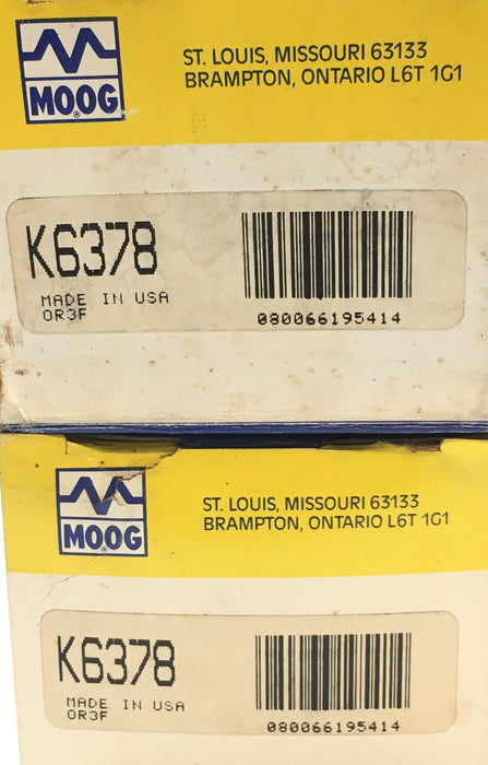 Moog Suspension Strut Mounting Kit [Lot of 2] K6378 NOS