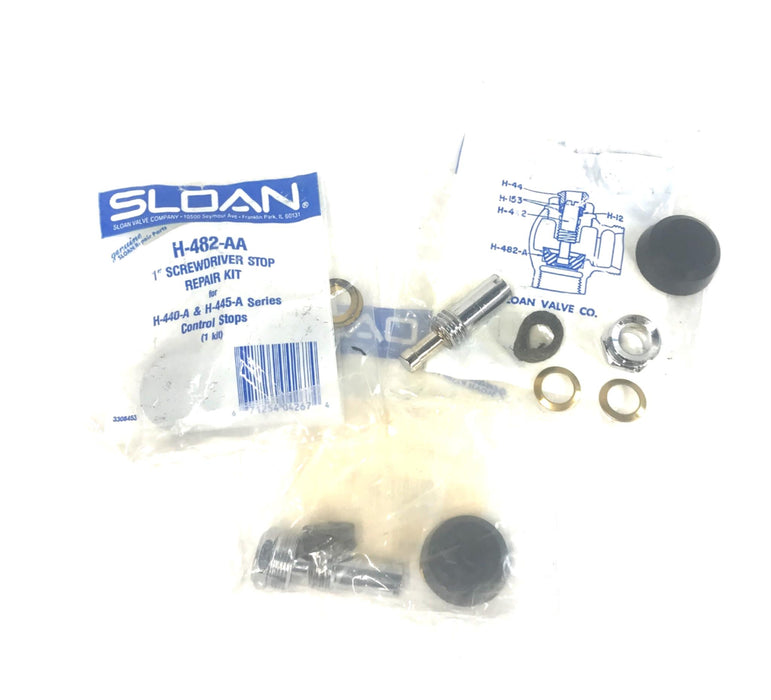 Sloan Screwdriver Stop Repair Kit H482AA (3308453) [Lot of 3] NOS