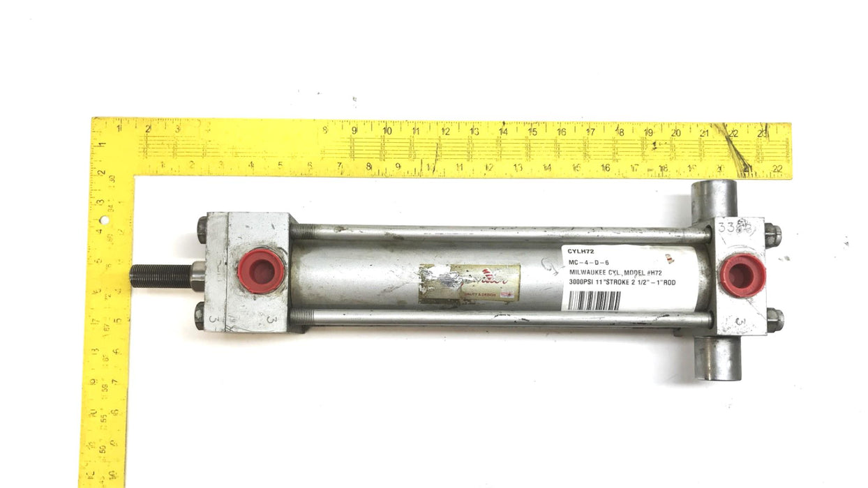 Milwaukee Cylinder H Series Hydraulic Tie Rod Cylinder H72 USED