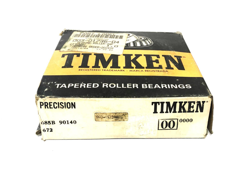 Timken Tapered Roller Bearing 685B/672 (90140) NOS