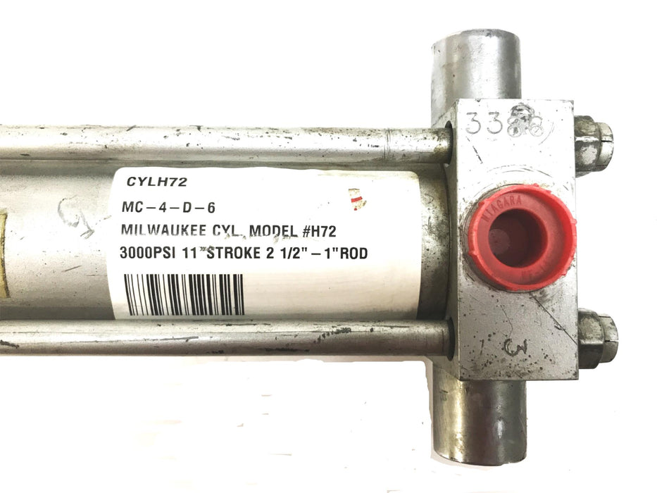 Milwaukee Cylinder H Series Hydraulic Tie Rod Cylinder H72 USED