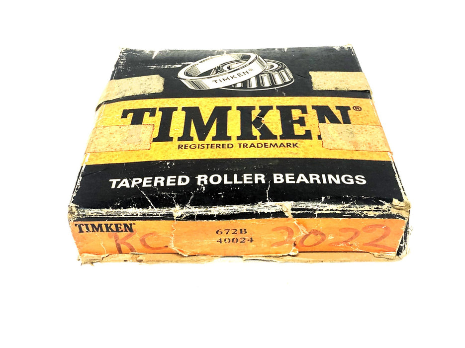 Timken Tapered Roller Bearing Cup 672B NOS
