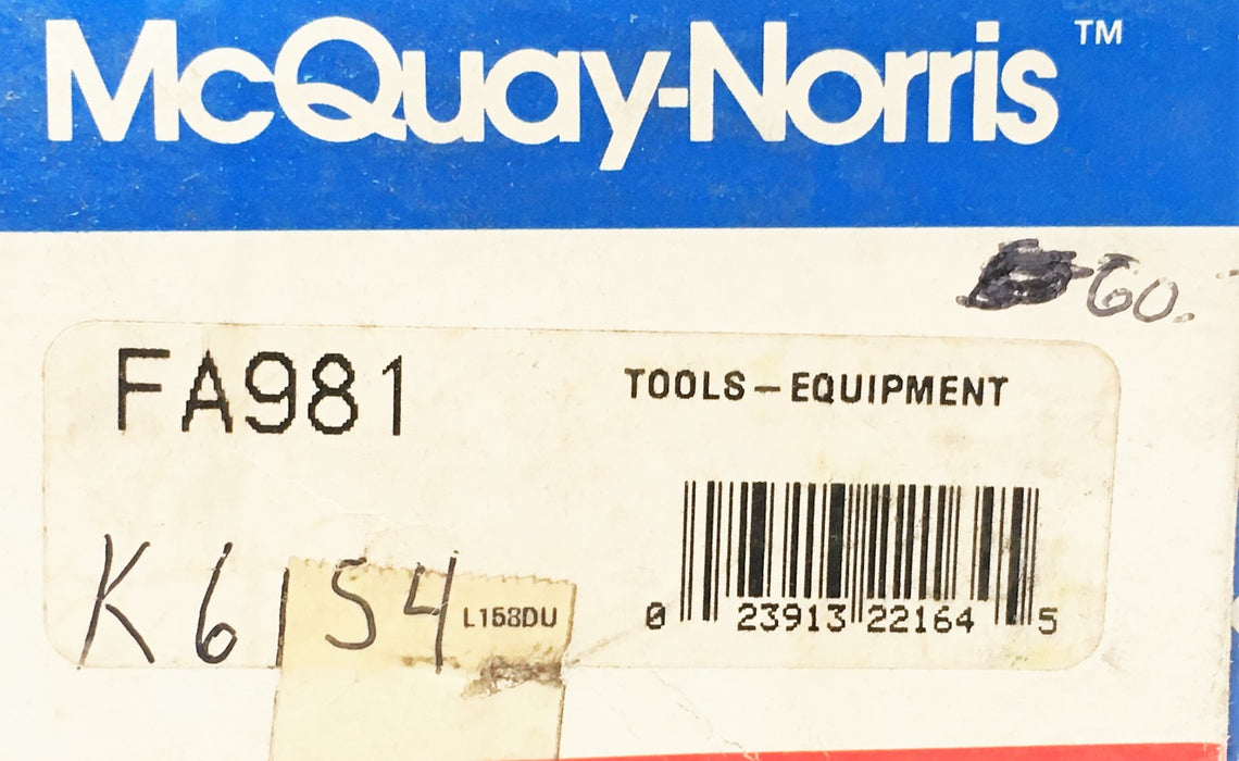 McQuay-Norris Steering Pitman Arm FA981 NOS