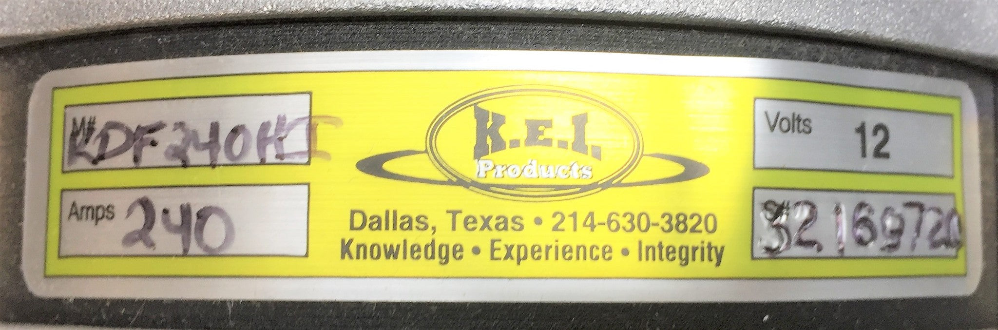 KEI 12V Alternator KDF240HI NOS