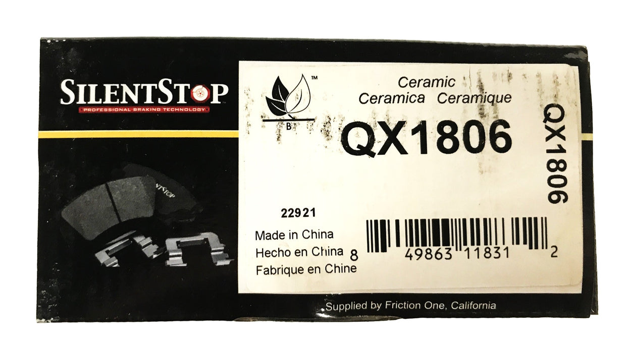Silent Stop Semi-Metallic Brake Pad Kit QX1806 NOS