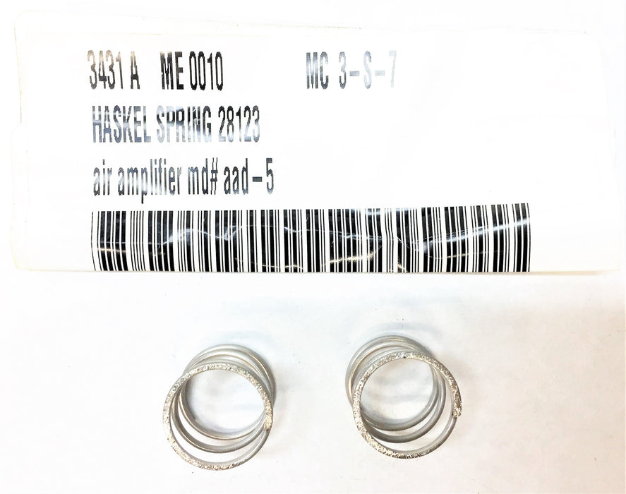 HASKEL Air Amplifier Spring 28123 [Lot of 2] NOS