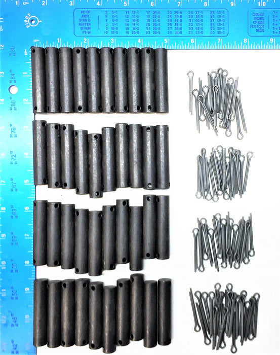 UNBRANDED 2-3/8" x 1/2" Rivet w/(2) Cotter Pin Set [Lot of 30] NOS