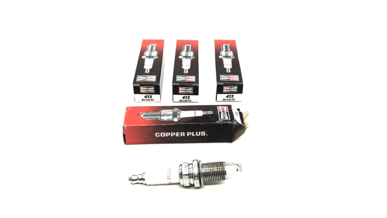 Champion Copper Plus Spark Plug RC12LYC (412) [Lot of 4] NOS
