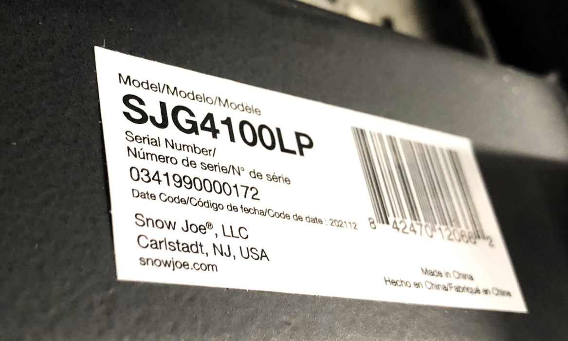 SunJoe Electric Start Propane Generator SJG4100LP LOCAL PICKUP ONLY NOS