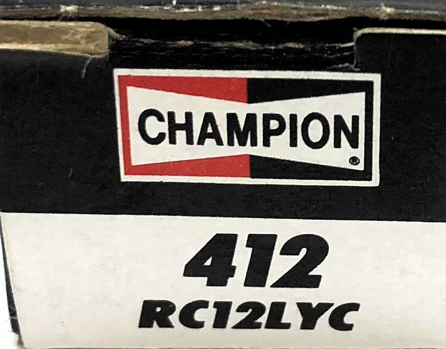 Champion Copper Plus Spark Plug RC12LYC (412) [Lot of 4] NOS