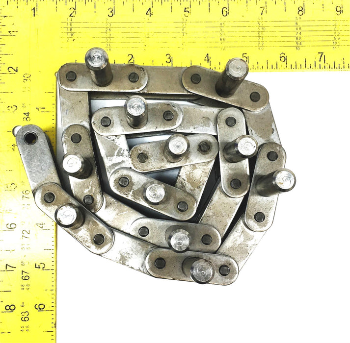 Unbranded 33 Inch Roller Chain With D-5 Attachment 1 Inch Pitch [Lot of 3] USED