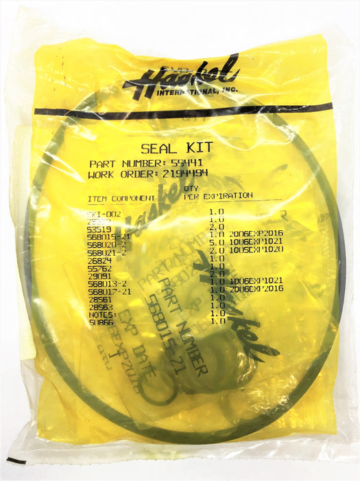 HASKEL Seal Kit 55441 NOS