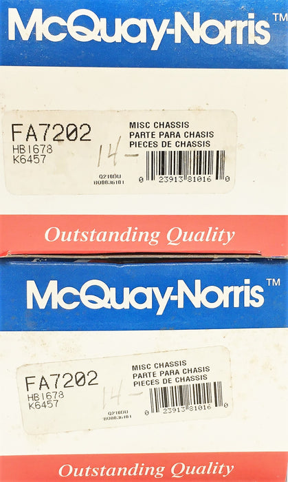 McQuay-Norris Suspension Stabilizer Bar Bushing Kit [Lot of 2] FA7202 NOS