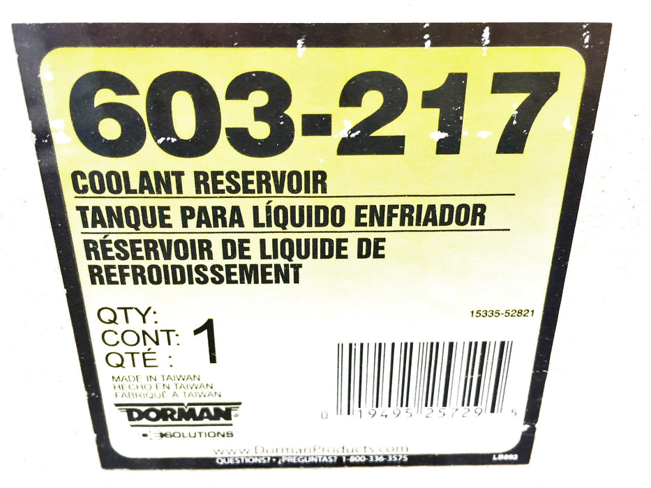 Dorman 603-217 Pressurized Coolant Reservoir NOS