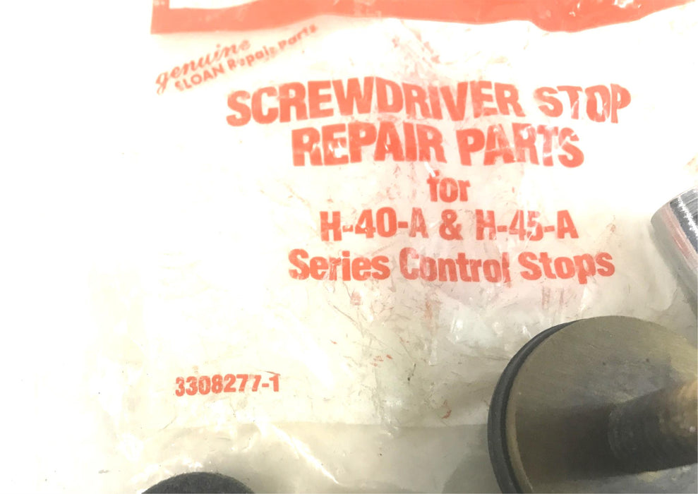 Sloan Screwdriver Stop Repair Kit 3308277-1 (H-47-AA) [Lot of 2] NOS