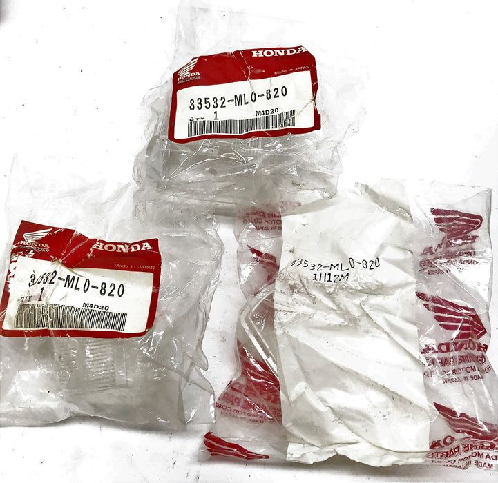 Honda OEM Clear Lens 33532-ML0-820 [Lot of 3] NOS
