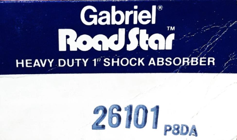 Gabriel Road Star Heavy Duty Shock Absorber 26101 NOS