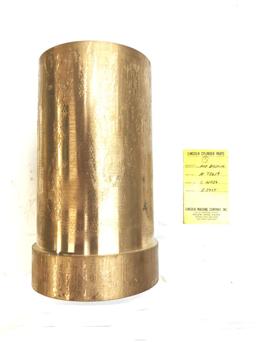 Lincoln Machine 9-1/4 inch x 5-1/2 inch Bronze Cylinder Rod Bushing C21036 NOS