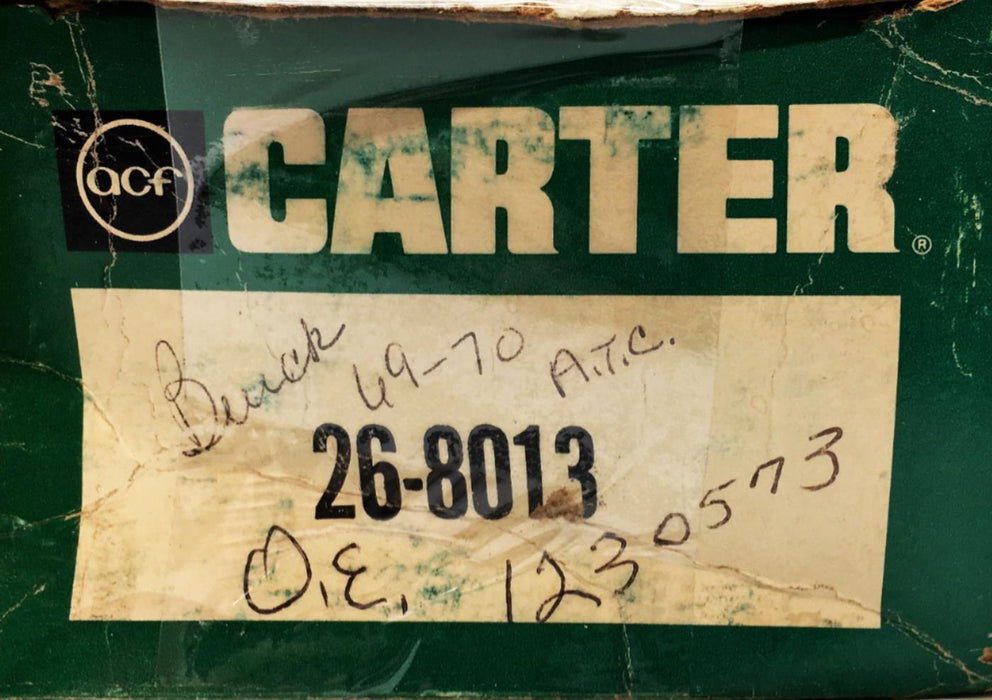 Carter Heater Control Valve 26-8013 NOS