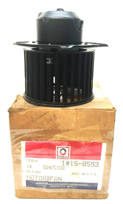 Delco Motor and Fan 22137302 (15-8593) NOS