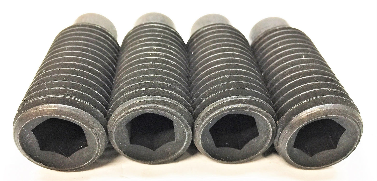UNBRANDED M24-3.0 X 60mm DIN 915 Dog Point Black Hex Socket Screw [Lot of 4] NOS