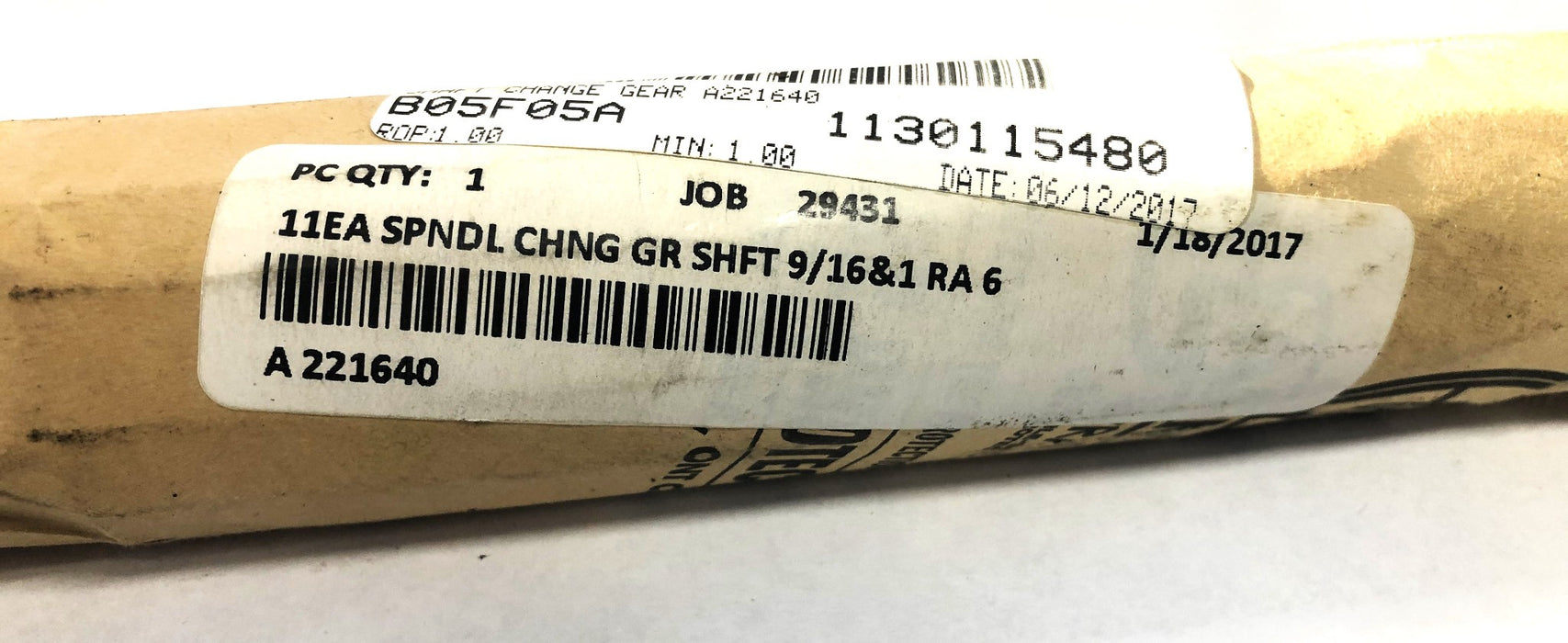 Unbranded 11EA 9/16&1 RA-6 Spindle Change Gear Shaft A221640 NOS