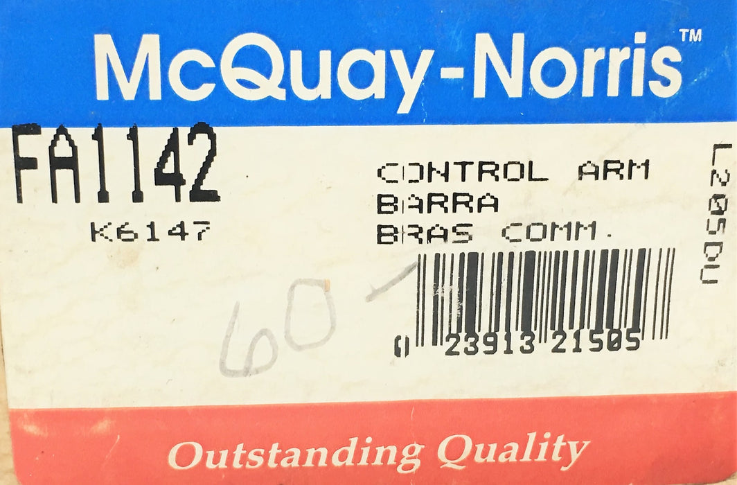 McQuay-Norris Suspension Control Arm Shaft FA1142 NOS