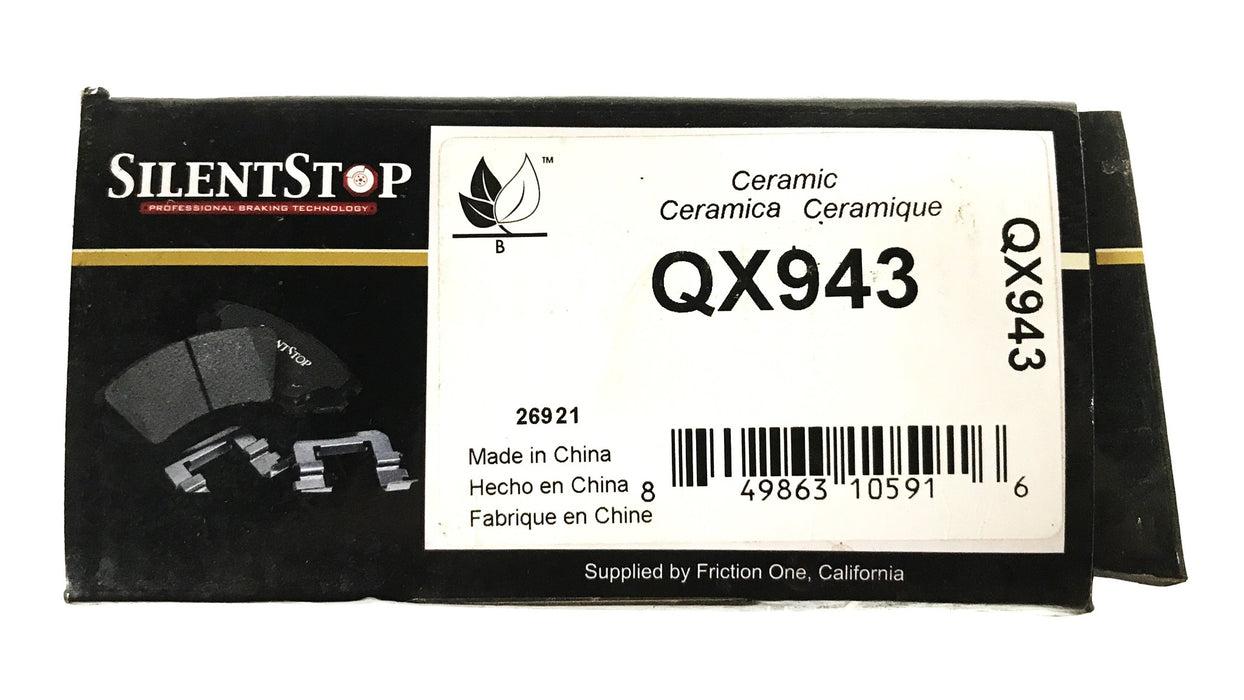Silent Stop Semi-Metallic Brake Pad Kit QX943NOS