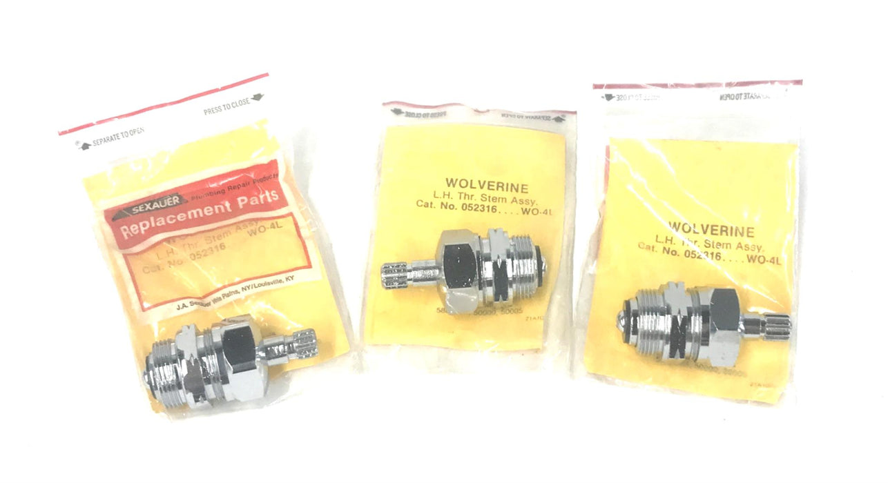 Sexauer/Wolverine L.H. Thr. Stem Assy 052316 (WO-4L) [Lot of 3] NOS