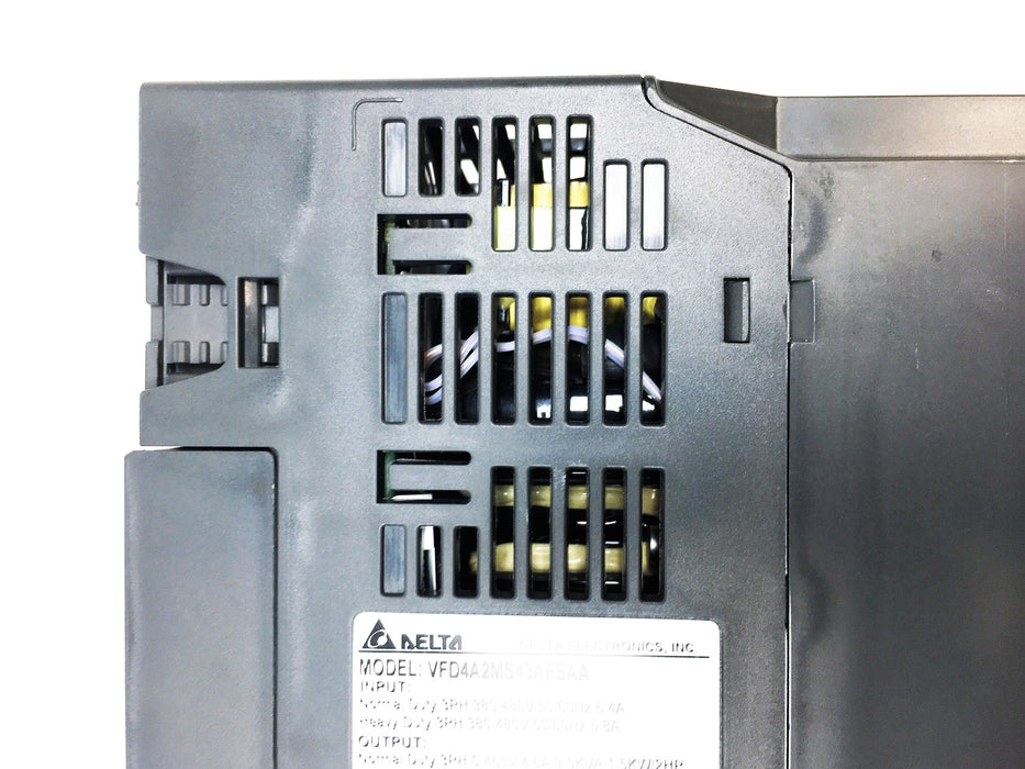 Delta Series MS300 3PH 460V 1.5KW/2HP Inverter VFD4A2MS43AFSAA NOS