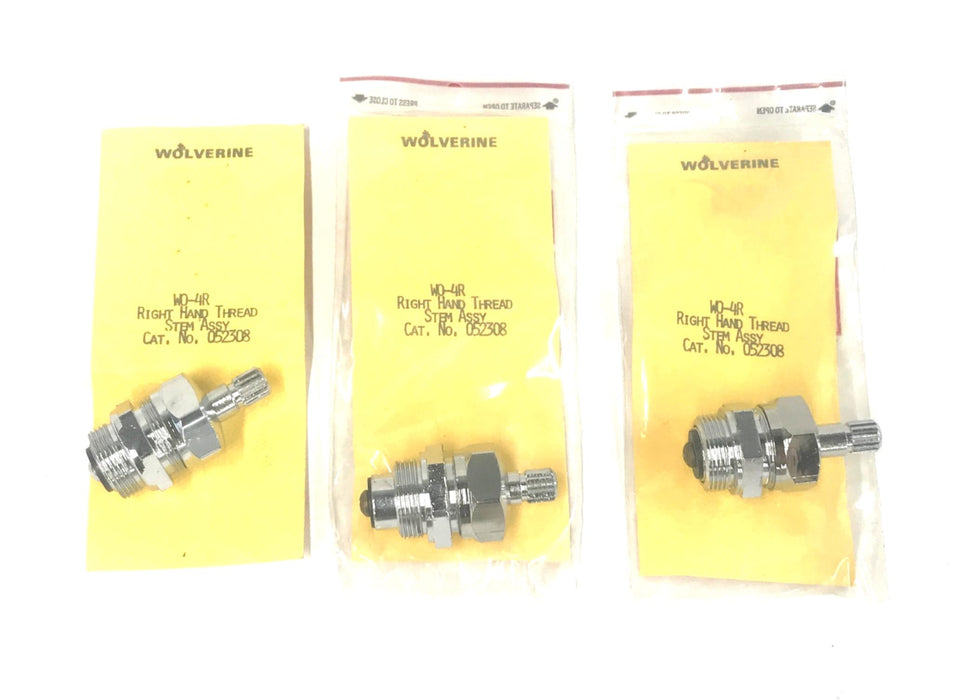 Sexauer/Wolverine Right Hand Thread Stem Assy 052308 (WO-4R) [Lot of 3] NOS