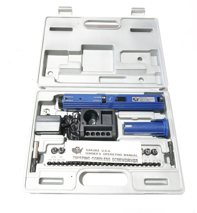 Sakura USA 2.4 Volt Cordless Drill Kit SS-24TCK NOS