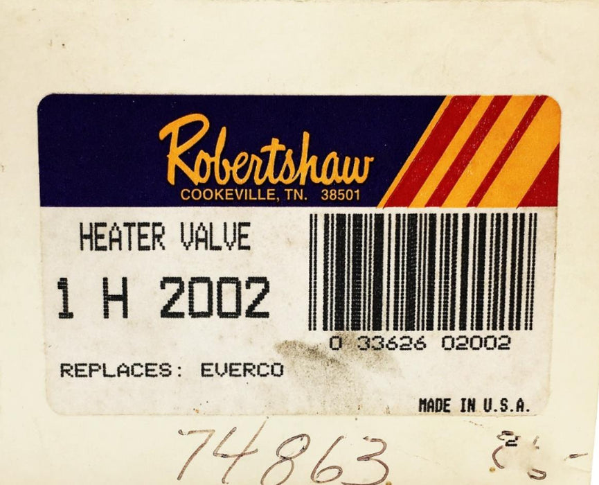 RobertShaw Heater Control Valve H-2002 NOS
