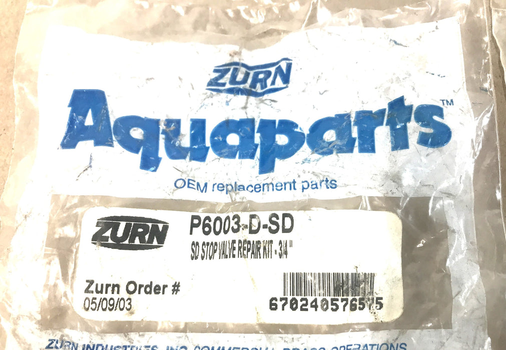Zurn Aquaparts SD Kit de reparación de válvula de parada-3/4" P6003-D-SD [Lote de 2] NOS