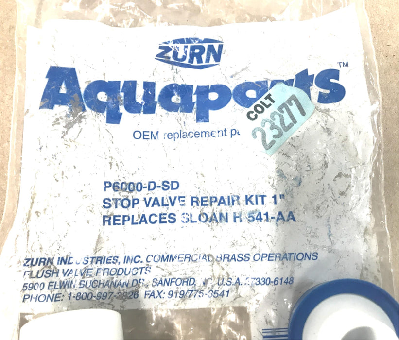 Zurn Aquaparts SD Kit de reparación de válvula de cierre: 1" P6000-D-SD NOS