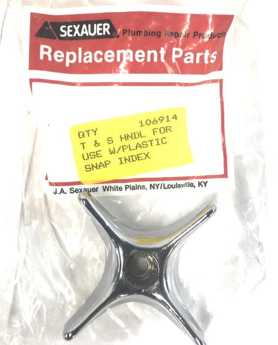 Sexauer/T&S 4-Arm Handle for Use W/ Plastic Snap Index 106914 [Lot of 2] NOS