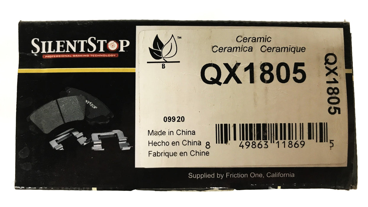 Silent Stop Semi-Metallic Brake Pad Kit QX1805 NOS