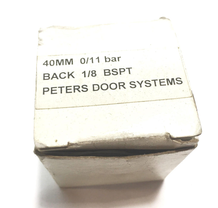 Peters Door Systems 0/11 Bar 40mm Dial 1/8 BSPT Pressure Gauge [Lot of 3] NOS