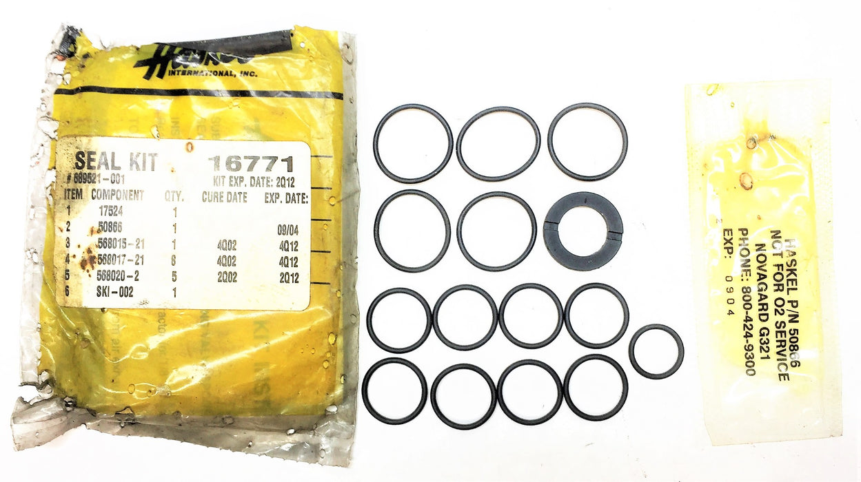 HASKEL Seal Kit 16771 NOS