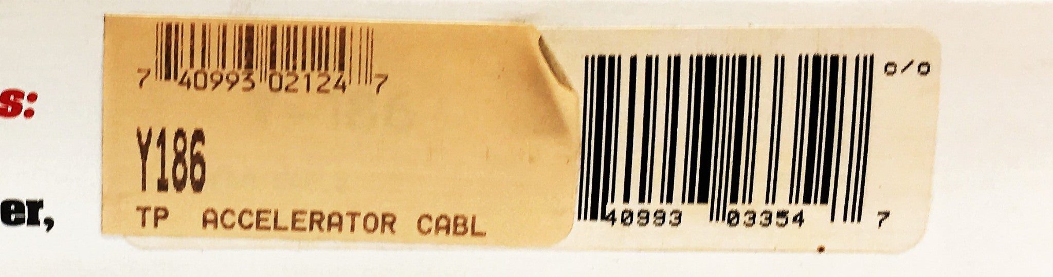 ATP Professional Auto Parts Accelerator Cable Y-186 NOS