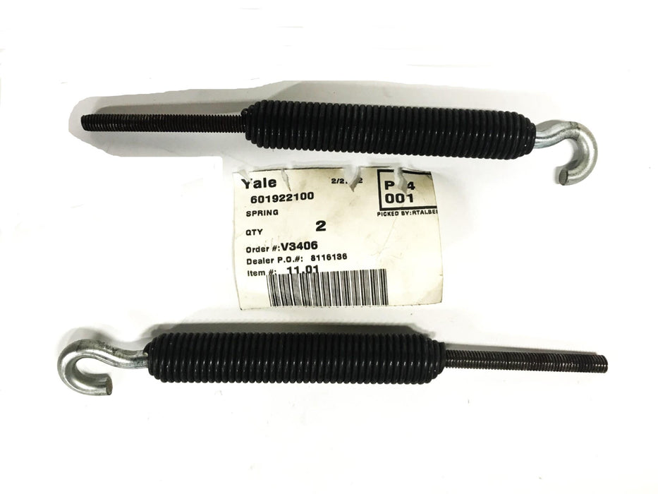 Yale Forklift 6 inch Spring Screw Hook 601922100 [Lot of 2] NOS