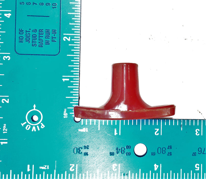 Unbranded Red 2-1/4" Plastic Pull Handle [Lot of 4] NOS