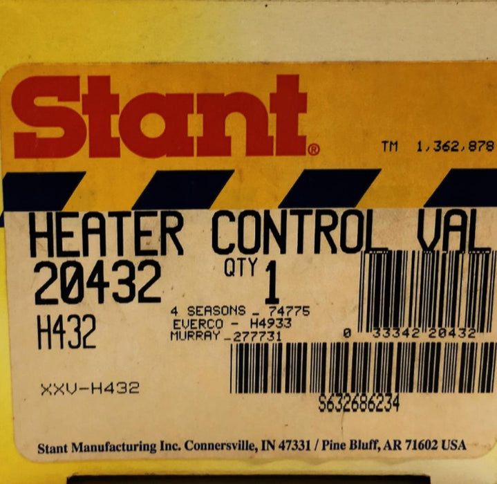 Stant Heater Control Valve 20432 (H-432) NOS