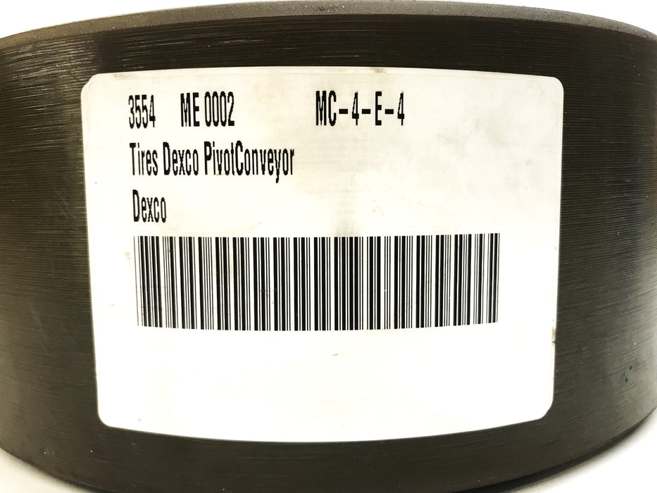Dexco 8 inch Rubber and Steel Pilot Conveyor Wheel 3554-0002 NOS