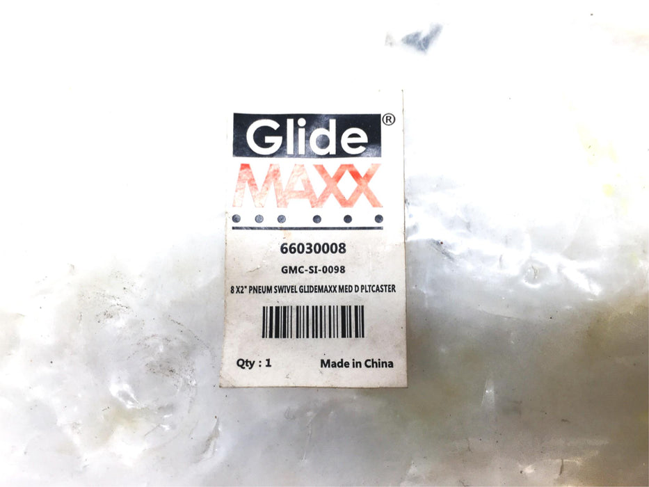 Glide Maxx 8x2 Inch Pneumatic Swivel With Brake Caster 6603008 (GMC-SI-0098) NOS