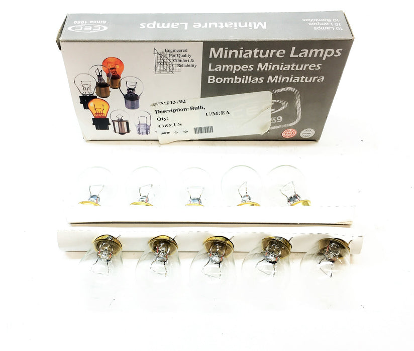 CEC Miniature Lamps [Lot of 10] 243/02 NOS
