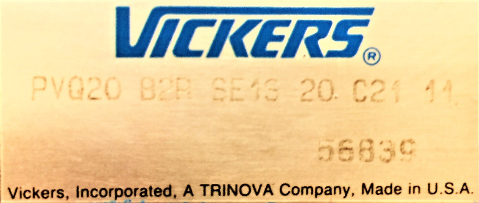EATON VICKERS Hydraulic Piston Pump PVQ20B2RSE1S20C2111 REMANUFACTURED